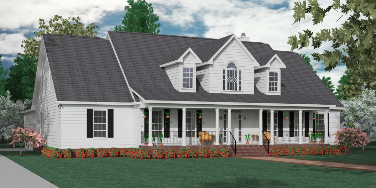 House Plan 2890-B front elevation
