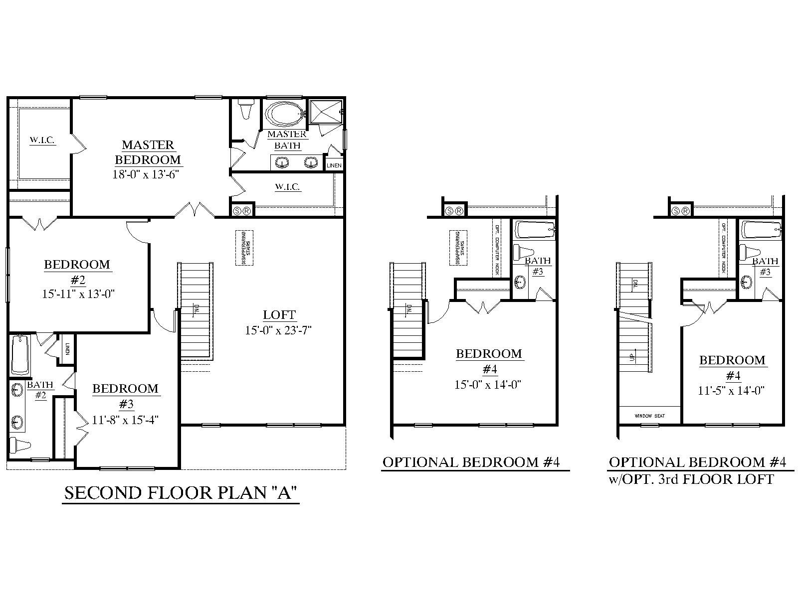 House Plan 2725-A second floor