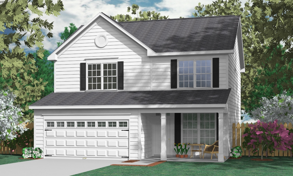 House Plan 1865-A front elevation