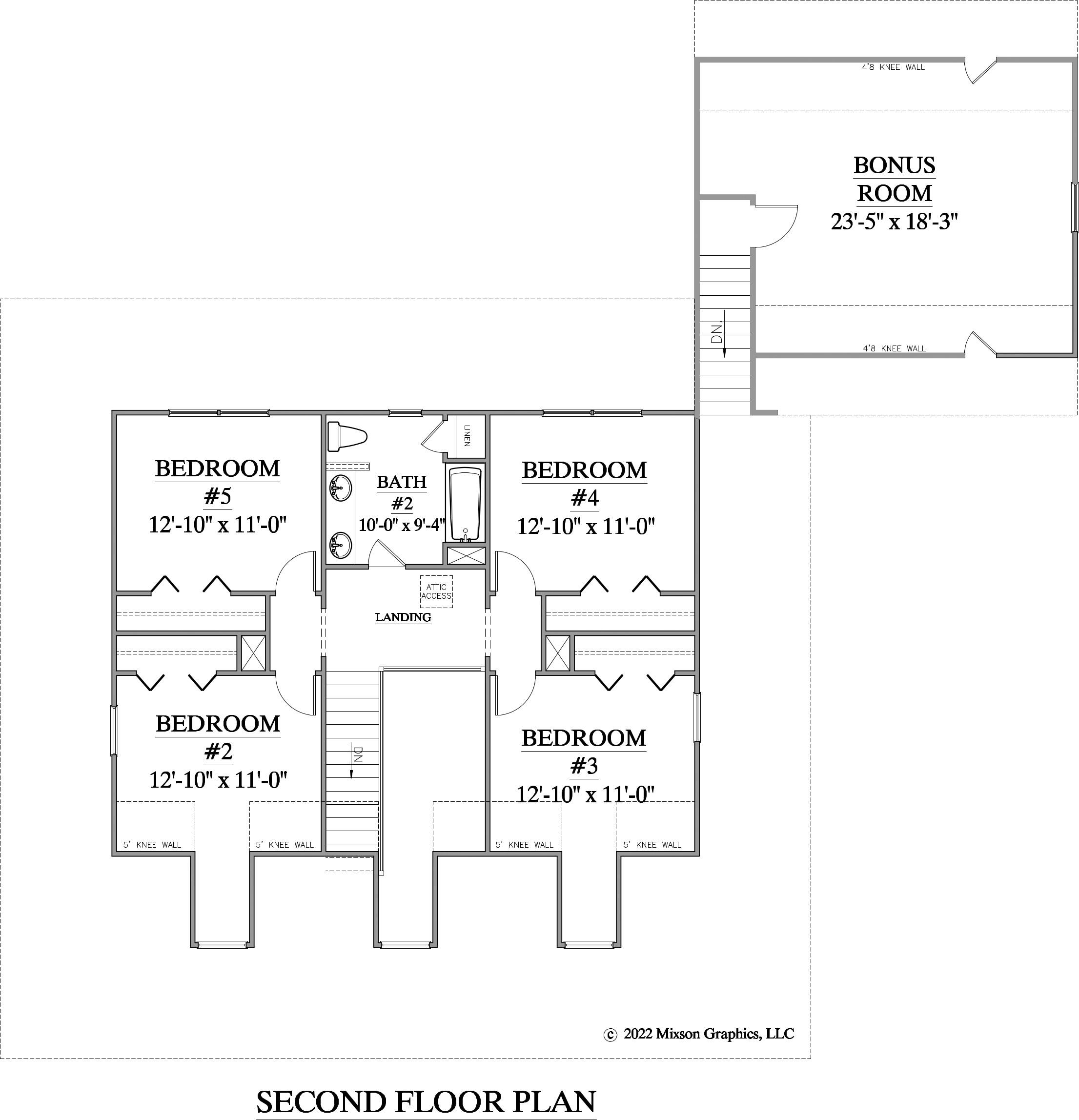 House Plan 2640-A second floor